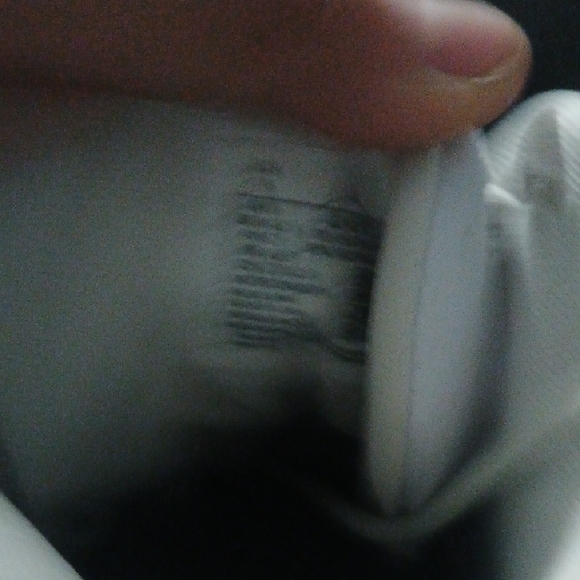 White and Blue High-Top Sneakers - Picture 4 of 4